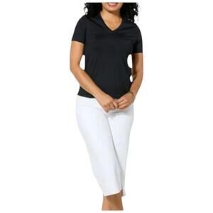 Joy Collection Women's Performance V Neck Tee Black - Regular